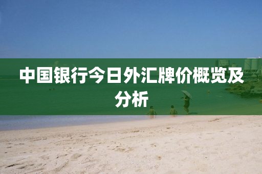 中國銀行今日外匯牌價概覽及分析